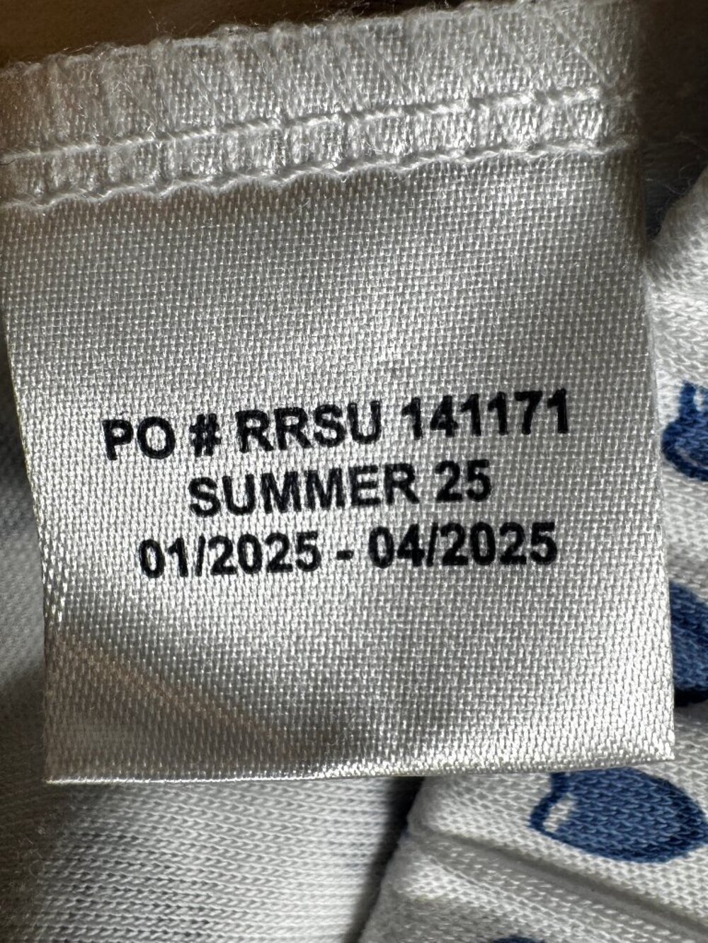NWOT Roller Rabbit Hearts Polo White & Blue Hearts Print Pajamas Size Medium - Picture 12 of 12